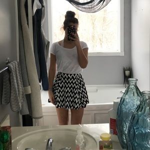 chevron skater skirt